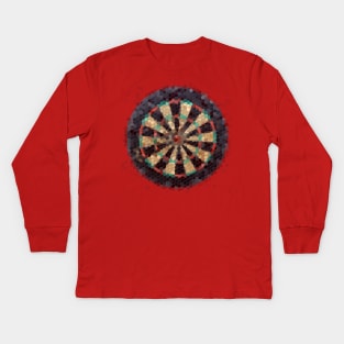 Mosaic Dartboard Kids Long Sleeve T-Shirt